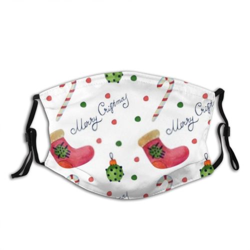 yanfind Candy Comfort Isolated Christmas Cute Seamless Winter Year Pillow Child Design Sweet Dust Washable Reusable Filter and Reusable Mouth Warm Windproof Cotton Face