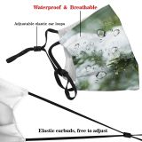 yanfind Ice Frost Defocused Landscape Needle Tree Evergreen Snow Branch Event Forest Fir Dust Washable Reusable Filter and Reusable Mouth Warm Windproof Cotton Face