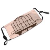 yanfind Birdcage Lovely Bird Picture Closed Cage Swirl Cute Captivity Feather Old Interior Dust Washable Reusable Filter and Reusable Mouth Warm Windproof Cotton Face