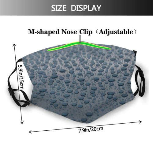 yanfind Liquid Car Wax Panel Drop Sky Rain Metal Bad Moisture Beading Rain Dust Washable Reusable Filter and Reusable Mouth Warm Windproof Cotton Face