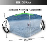 yanfind Vehicle Sailboat Sound Boat Pacific Sky Seattle Watercraft Ocean Sailboat Sailing Coast Dust Washable Reusable Filter and Reusable Mouth Warm Windproof Cotton Face