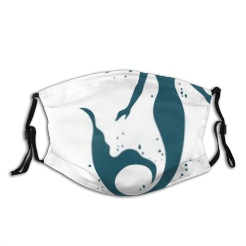 yanfind Abstract Isolated Cute Mermaid Fantasy Siren Figure Written Female Design Unreal Art Dust Washable Reusable Filter and Reusable Mouth Warm Windproof Cotton Face