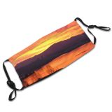 yanfind Winter Sky Horizon Sunset Sky Seattle Washington Clouds Afterglow Dusk Early Bridge Dust Washable Reusable Filter and Reusable Mouth Warm Windproof Cotton Face
