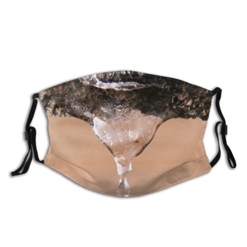 yanfind Drop Winter Icicle Drop Ice Melting Ice Winter Freezing Formation Dust Washable Reusable Filter and Reusable Mouth Warm Windproof Cotton Face