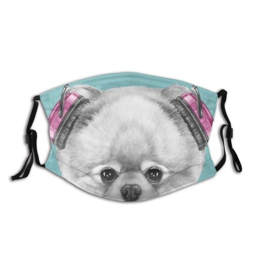 yanfind Isolated Audio Lovely Young Stereo Device Cute Volume Headphone Dog Pedigreed Puppy Dust Washable Reusable Filter and Reusable Mouth Warm Windproof Cotton Face