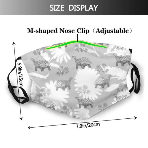yanfind  Spring Fashion Botany Flower Vintage Flora Drawn Cartoon Plant Chamomile Wildlife Dust Washable Reusable Filter and Reusable Mouth Warm Windproof Cotton Face