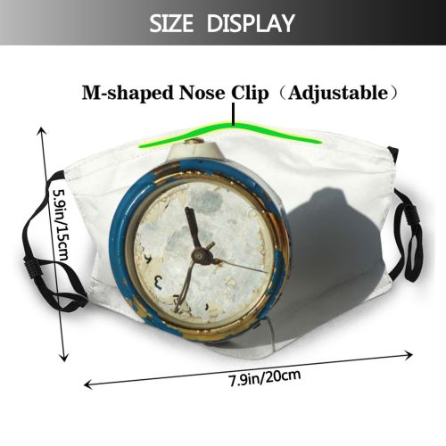 yanfind Indicator Old Accessories Used Home Clock Communicate Watch Clock Sample Table Tool Dust Washable Reusable Filter and Reusable Mouth Warm Windproof Cotton Face