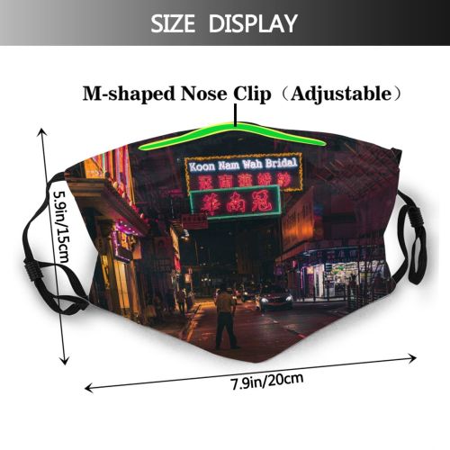 yanfind Koon Nam Glow Transportation Pavement Avenue Evening Automobile Night Signs Car Signalise Dust Washable Reusable Filter and Reusable Mouth Warm Windproof Cotton Face