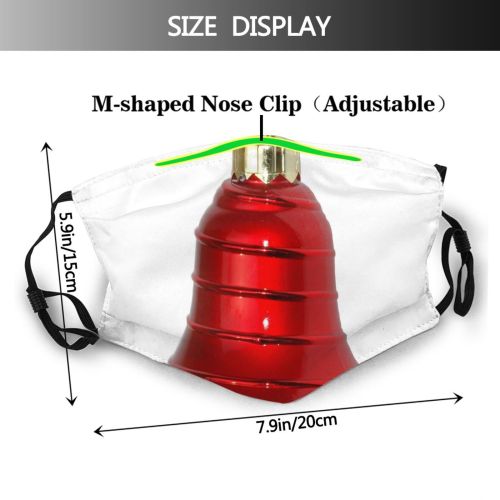 yanfind Christmas Winter Xmas Santa Tree Decoration Ornament Bell Bell Dust Washable Reusable Filter and Reusable Mouth Warm Windproof Cotton Face