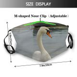 yanfind Ducks Boat Beak Neck Geese Vertebrate Swans Bird Window Swan East Waterway Dust Washable Reusable Filter and Reusable Mouth Warm Windproof Cotton Face