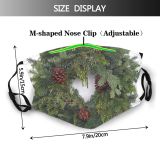 yanfind Winter Greenery Christmas Spruce Colorado Plant Home Branch Decoration Wreath Shortleaf Pine Dust Washable Reusable Filter and Reusable Mouth Warm Windproof Cotton Face
