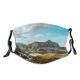 yanfind Idyllic Clouds Geological Daytime Formations Tranquil Scenery Mountains Erosion Outdoors Sky Peaceful Dust Washable Reusable Filter and Reusable Mouth Warm Windproof Cotton Face