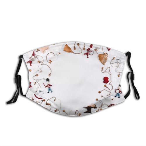 yanfind Playing Table Design Arrangement Star Decor Reindeer ta Tree Elf Heart Entertainment Dust Washable Reusable Filter and Reusable Mouth Warm Windproof Cotton Face