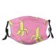 yanfind Isolated Vitamin Fashion Cute Vegetarian Seamless Natural Beauty Bananas Summer Doodle Vegan Dust Washable Reusable Filter and Reusable Mouth Warm Windproof Cotton Face