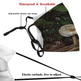 yanfind Plant Denmark Forrest Edible Landscape Agaricaceae Oyster Natural Terrestrial Mushroom Fungus Mushroom Dust Washable Reusable Filter and Reusable Mouth Warm Windproof Cotton Face