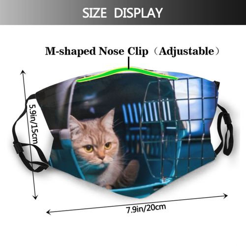 yanfind Crate Young Cage Cat Cute Leaning Box Vet Open Carrier Door Trip Dust Washable Reusable Filter and Reusable Mouth Warm Windproof Cotton Face