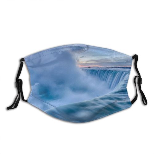 yanfind Dawn Ontario Frost Dramatic Power  Landscape Frozen Falling Sunrise Motion Sky Dust Washable Reusable Filter and Reusable Mouth Warm Windproof Cotton Face