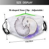 yanfind Isolated Equality Emotional Relationship Rat Christmas Cute Cozy Grey Weasel Winter Zodiac Dust Washable Reusable Filter and Reusable Mouth Warm Windproof Cotton Face