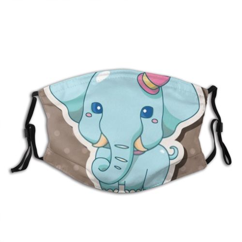yanfind Isolated Farm Cute Wildlife Design Art Wild Funny Cartoon Silhouette    Dust Washable Reusable Filter and Reusable Mouth Warm Windproof Cotton Face
