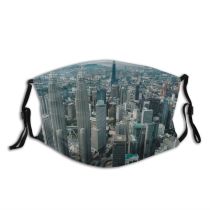 yanfind Infrastructure Engineering Estate Structure Exterior Sightseeing Development Downtown Landmark Skyscraper Tower Glass Dust Washable Reusable Filter and Reusable Mouth Warm Windproof Cotton Face