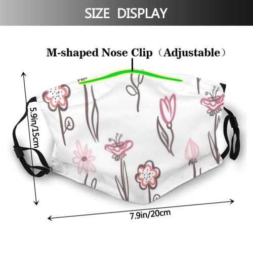 yanfind Garden Lovely Childish Fashion Cute Seamless Trendy Summer Cheerful Ornament Female Baby Dust Washable Reusable Filter and Reusable Mouth Warm Windproof Cotton Face