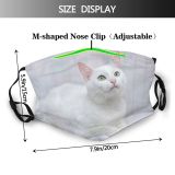 yanfind Isolated Smile Elegant Cat Kitty Cute Lazy Beautiful Lies Face Haired Feathers Dust Washable Reusable Filter and Reusable Mouth Warm Windproof Cotton Face