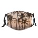 yanfind Idyllic Endless Tropical Freedom Calm Sunset Evening Faceless Exotic Seaside Unrecognizable Beauty Dust Washable Reusable Filter and Reusable Mouth Warm Windproof Cotton Face