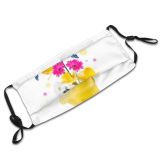 yanfind Blossom Gerbera Spring Botany Flower Life Stem Garden Flora Blooming Freshness Can Dust Washable Reusable Filter and Reusable Mouth Warm Windproof Cotton Face