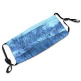 yanfind Winter Lake Landscape Reflection Tree Natural Winter Freezing Atmospheric Snow Dust Washable Reusable Filter and Reusable Mouth Warm Windproof Cotton Face