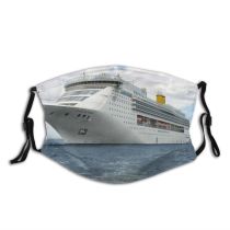 yanfind Vehicle Ship Cruiseferry Cruise Motor Big Ship Ocean Cruiser Anchor Naval Liner Dust Washable Reusable Filter and Reusable Mouth Warm Windproof Cotton Face