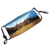 yanfind Lake Daylight Sunset Hike Dawn Forest River Conifer Hayfield Mountains Snow Outdoors Dust Washable Reusable Filter and Reusable Mouth Warm Windproof Cotton Face