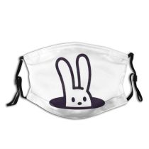yanfind Burrow Ears Logotype Isolated Art Easter Pet Company Adorable Hare Magic Rabbit Dust Washable Reusable Filter and Reusable Mouth Warm Windproof Cotton Face