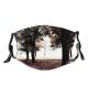 yanfind Death Natural Atmospheric Autumn Sad Woody Landscape Sky Light Branch Feeling Leaf Dust Washable Reusable Filter and Reusable Mouth Warm Windproof Cotton Face