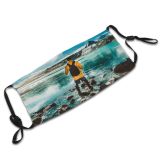 yanfind Idyllic Lake Vacation Calm Backpack Leisure Recreation Explore Tranquil River Scenery Mountains Dust Washable Reusable Filter and Reusable Mouth Warm Windproof Cotton Face