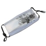 yanfind Zakopane Winter Lonely Winter Natural Atmospheric Woody Landscape Sky Branch Poland Snow Dust Washable Reusable Filter and Reusable Mouth Warm Windproof Cotton Face