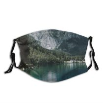 yanfind Ice Overcast Freedom Lake Calm Rough Wild Journey Mountain Forest Tourism Tranquil Dust Washable Reusable Filter and Reusable Mouth Warm Windproof Cotton Face