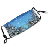 yanfind ing Transparent Fantasy Vanishing Defocused Star  Landscape Point Deciduous Tree Night Dust Washable Reusable Filter and Reusable Mouth Warm Windproof Cotton Face
