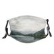 yanfind Lake Daylight Clouds River Island Mountains Austria Grass Trees Hills Outdoors Sky Dust Washable Reusable Filter and Reusable Mouth Warm Windproof Cotton Face