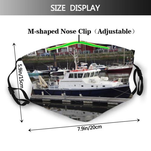 yanfind Harbor Vehicle Motor Sea Boat Harbour Ship Yachts Marina Watercraft Boats Docks Dust Washable Reusable Filter and Reusable Mouth Warm Windproof Cotton Face