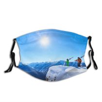 yanfind Freedom Quarter Travel Lens Sunlight Frozen From Lifestyles Togetherness Skiing Concentration Aspen Dust Washable Reusable Filter and Reusable Mouth Warm Windproof Cotton Face