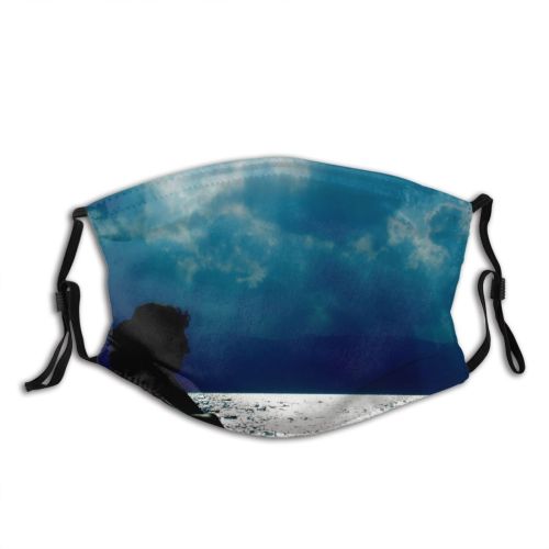 yanfind Figure Sea Sky Dark Cloud Ocean Clouds Atmosphere Beach Atmosphere Sky Sun Dust Washable Reusable Filter and Reusable Mouth Warm Windproof Cotton Face