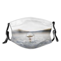 yanfind Fantasy Defocused Boat Solitude Tranquility Likeness Dreaming Charming Japan Snow Aloft Craft Dust Washable Reusable Filter and Reusable Mouth Warm Windproof Cotton Face