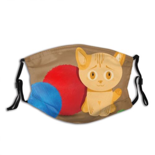 yanfind Isolated Cat Kitty Cute Beautiful Pretty Face Sweet Pet Petshop Eyes Art Dust Washable Reusable Filter and Reusable Mouth Warm Windproof Cotton Face