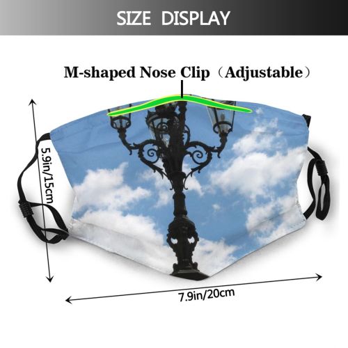 yanfind Street Lamp Fixture Lights Llums Cloud Sky Light Enllumenat Classic Design Urban Dust Washable Reusable Filter and Reusable Mouth Warm Windproof Cotton Face
