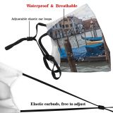 yanfind Winter Vehicle Gondola Boat Venezia Canal Venice Watercraft Channel Canal Transportation Waterway Dust Washable Reusable Filter and Reusable Mouth Warm Windproof Cotton Face