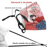 yanfind Abstract February Romance St Fashion Relationship Cute Brochure Flyer Design Valentine Modern Dust Washable Reusable Filter and Reusable Mouth Warm Windproof Cotton Face