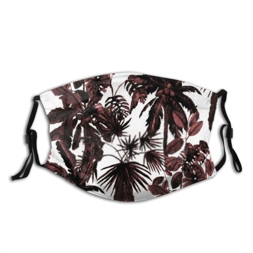 yanfind Abstract Hawaiian Bird Fashion Flora Cute Hawaii Seamless Colorful Trendy Summer Vintage   Dust Washable Reusable Filter and Reusable Mouth Warm Windproof Cotton Face