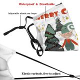 yanfind Christmas Cute Winter Year Celebrate Doodle Elf Ball Design Children Thing Tree Dust Washable Reusable Filter and Reusable Mouth Warm Windproof Cotton Face