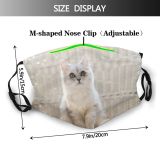 yanfind Comfortable Comfort Persia Wicker Decor Life Cat Kitty British Cute Cozy Lazy Dust Washable Reusable Filter and Reusable Mouth Warm Windproof Cotton Face