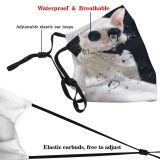 yanfind Outfit Fashion Cat Cute Stylish Trendy Suit Model Summer Posing Vintage Glasses Dust Washable Reusable Filter and Reusable Mouth Warm Windproof Cotton Face